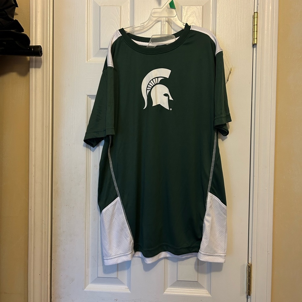 ProEdge By Knights Apparel MichiganState Spartans GreenShortSleeve🧑🏻‍🦱XL16-18